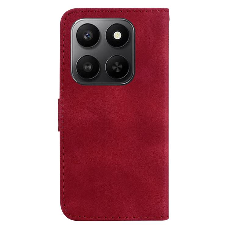 For Honor 400 Smart 4G / 5G Seven-shaped Embossed Leather Phone Case