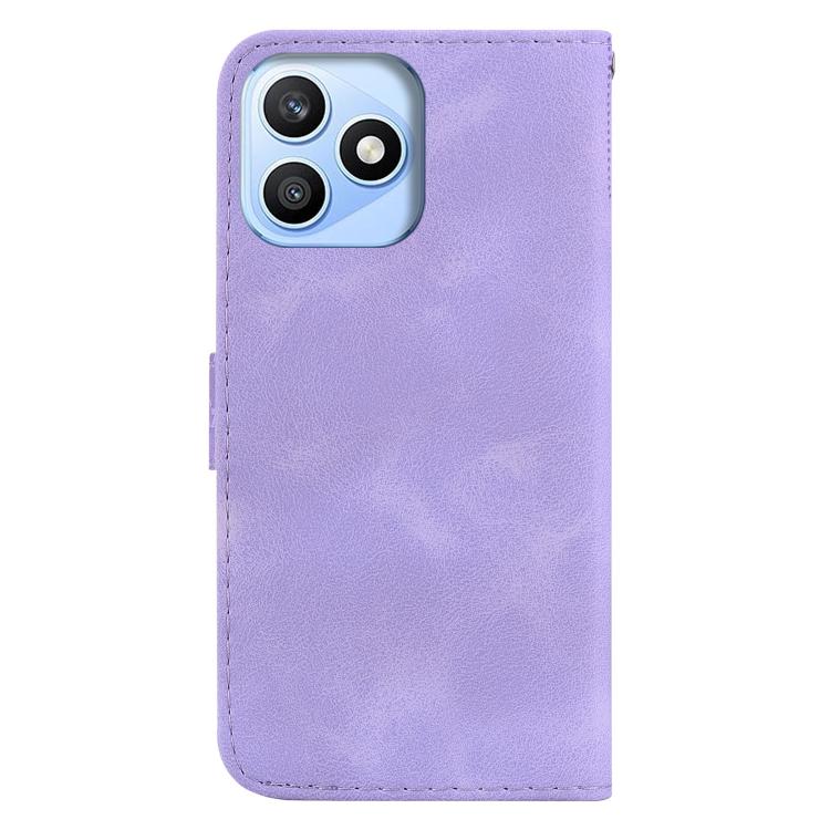 For Honor X8d 4G Seven-shaped Embossed Leather Phone Case