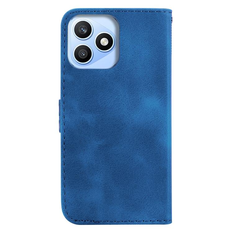 For Honor X8d 4G Seven-shaped Embossed Leather Phone Case