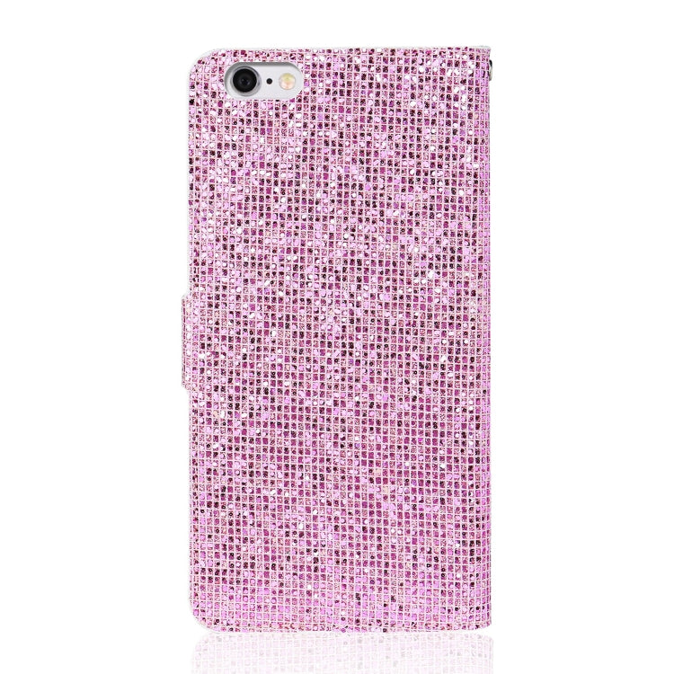 For iPhone 6s / 6 Glitter Powder Horizontal Flip Leather Case with Card Slots & Holder & Lanyard