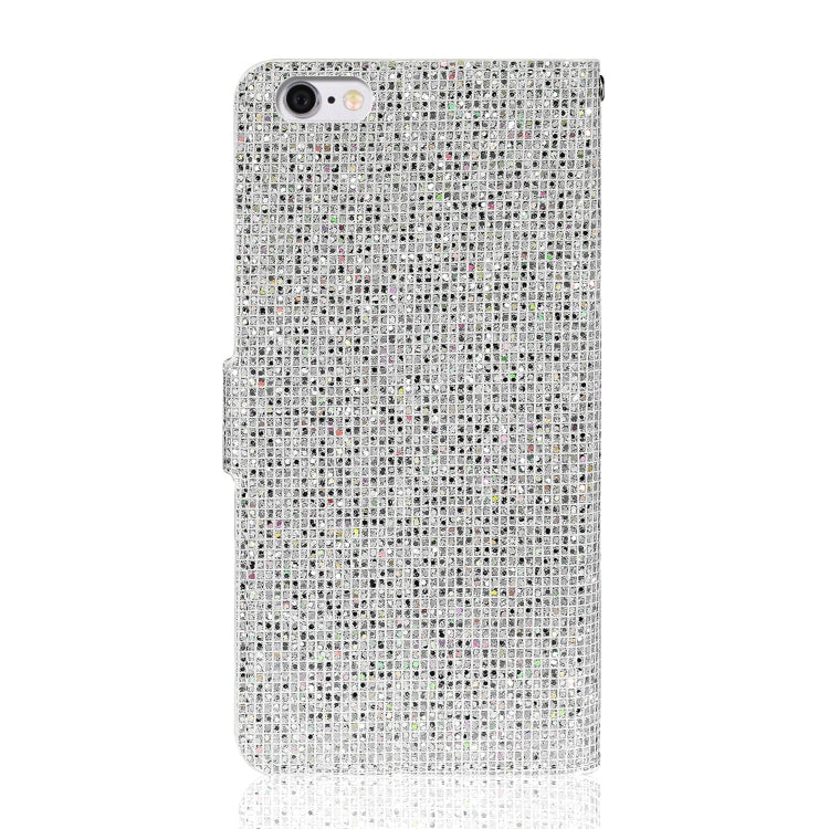 For iPhone 6s / 6 Glitter Powder Horizontal Flip Leather Case with Card Slots & Holder & Lanyard