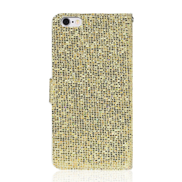 For iPhone 6s / 6 Glitter Powder Horizontal Flip Leather Case with Card Slots & Holder & Lanyard