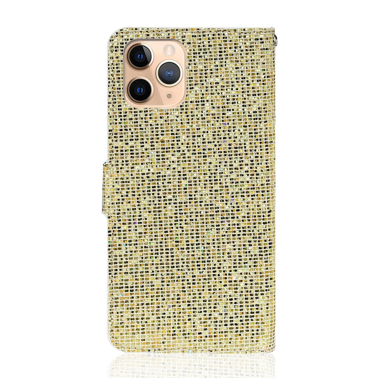 For iPhone 11 Pro Max Glitter Powder Horizontal Flip Leather Case with Card Slots & Holder & Lanyard