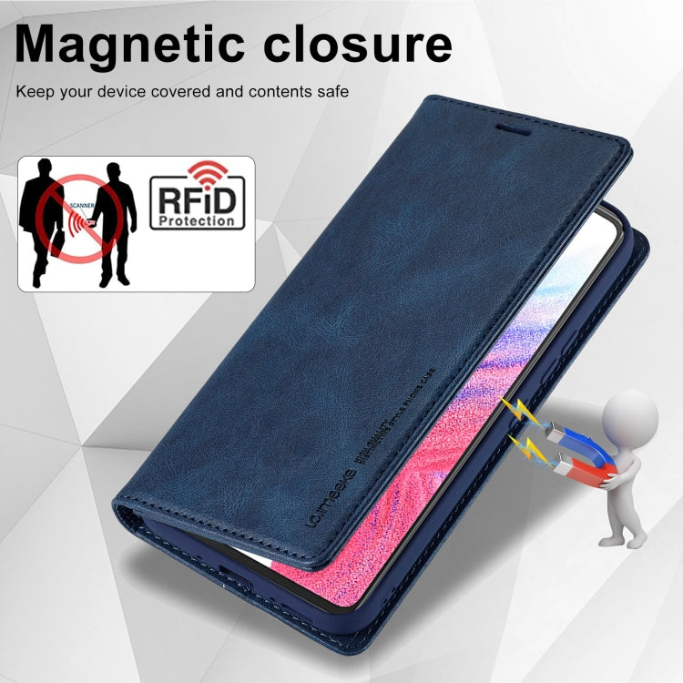 For Samsung Galaxy S23 FE 5G LC.IMEEKE RFID Anti-theft Leather Phone Case