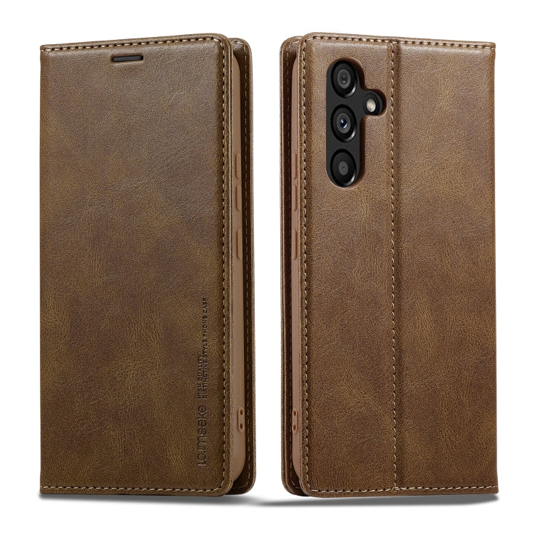 For Samsung Galaxy S23 FE 5G LC.IMEEKE RFID Anti-theft Leather Phone Case