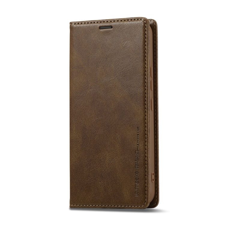 For Samsung Galaxy S23 FE 5G LC.IMEEKE RFID Anti-theft Leather Phone Case