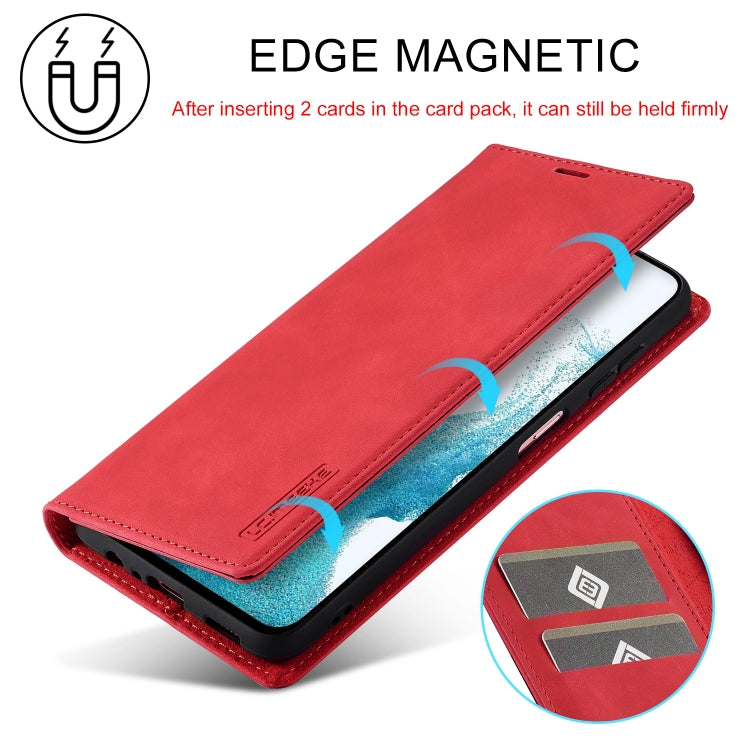 For Samsung Galaxy S23 FE 5G LC.IMEEKE Strong Magnetism Microfiber Leather Phone Case