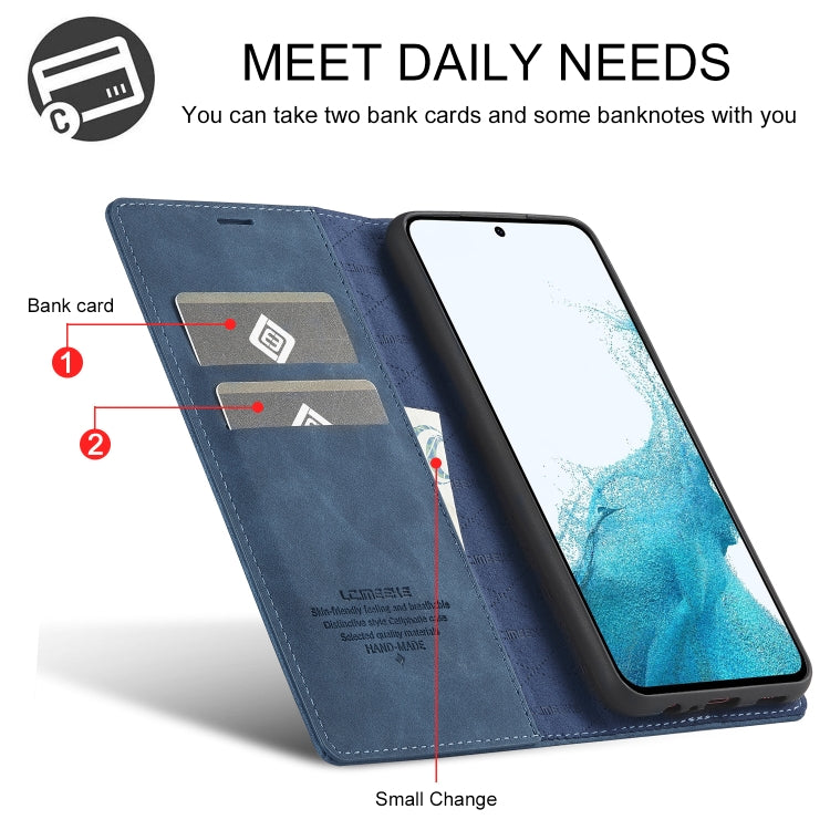 For Samsung Galaxy S23 FE 5G LC.IMEEKE Strong Magnetism Microfiber Leather Phone Case
