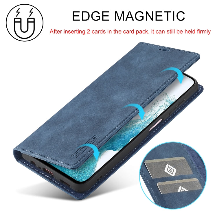 For Samsung Galaxy S23 FE 5G LC.IMEEKE Strong Magnetism Microfiber Leather Phone Case