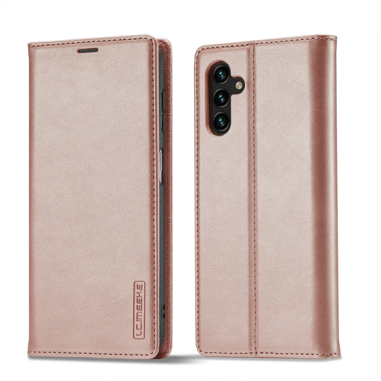 For Samsung Galaxy S23 FE 5G LC.IMEEKE Strong Magnetism Microfiber Leather Phone Case