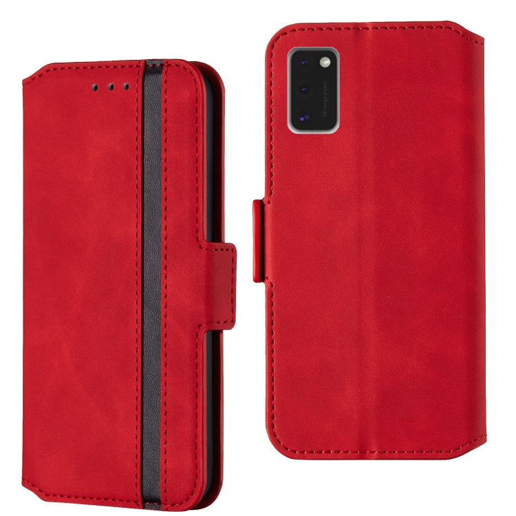 For Samsung Galaxy A41 Retro Frosted Oil Side Horizontal Flip Case with Holder & Card Slots