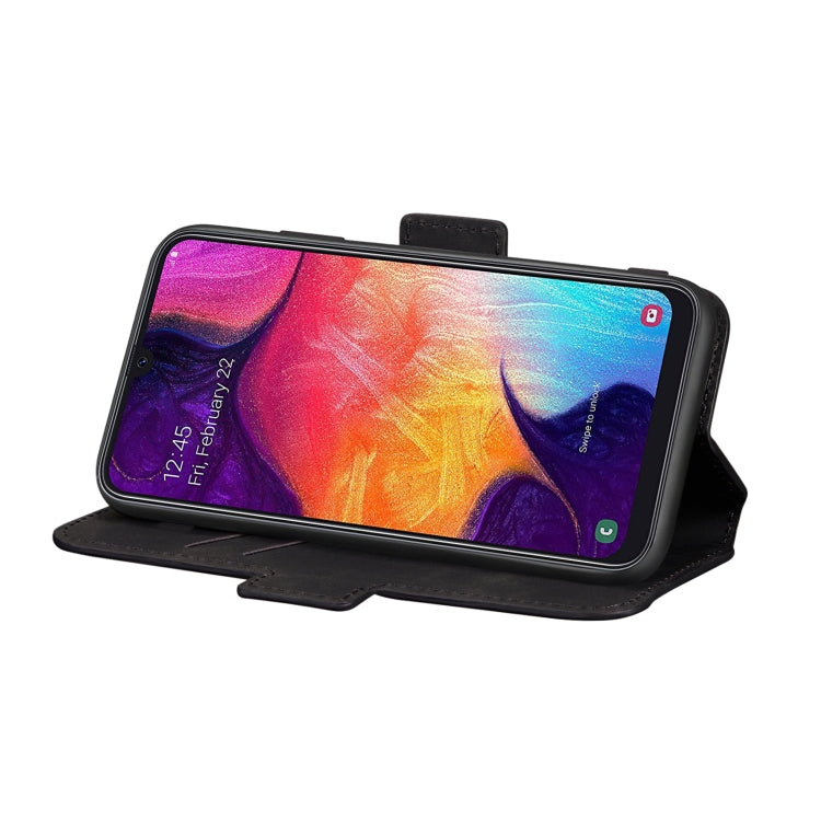 For Samsung Galaxy A41 Retro Frosted Oil Side Horizontal Flip Case with Holder & Card Slots