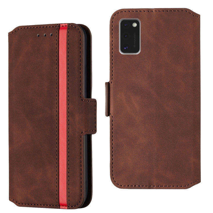 For Samsung Galaxy A41 Retro Frosted Oil Side Horizontal Flip Case with Holder & Card Slots