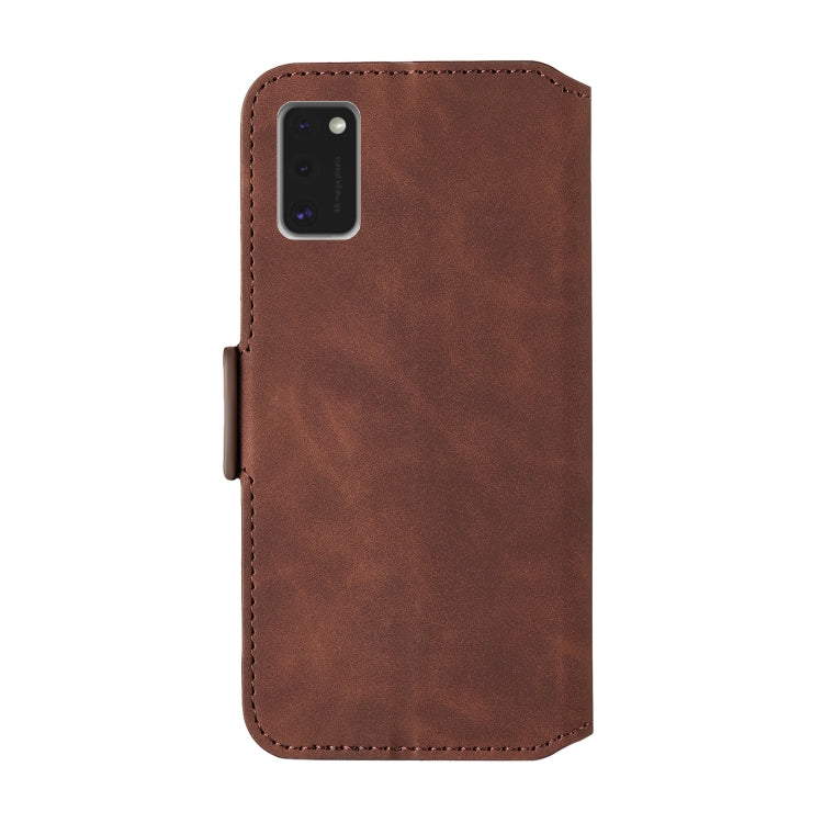 For Samsung Galaxy A41 Retro Frosted Oil Side Horizontal Flip Case with Holder & Card Slots