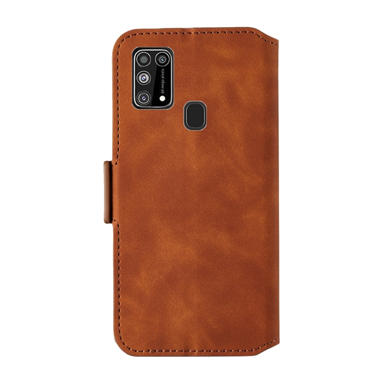 For Samsung Galaxy M31 Retro Frosted Oil Side Horizontal Flip Case with Holder & Card Slots