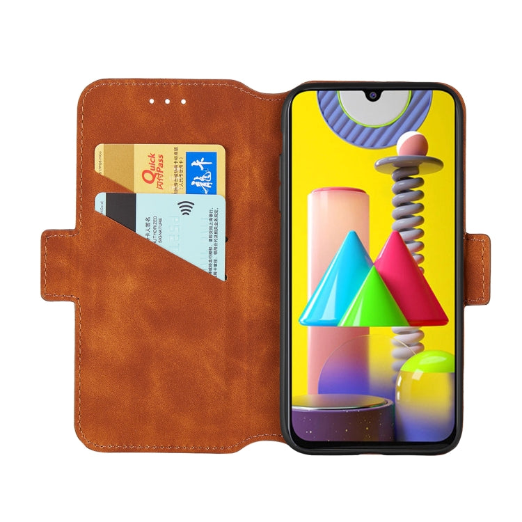 For Samsung Galaxy M31 Retro Frosted Oil Side Horizontal Flip Case with Holder & Card Slots