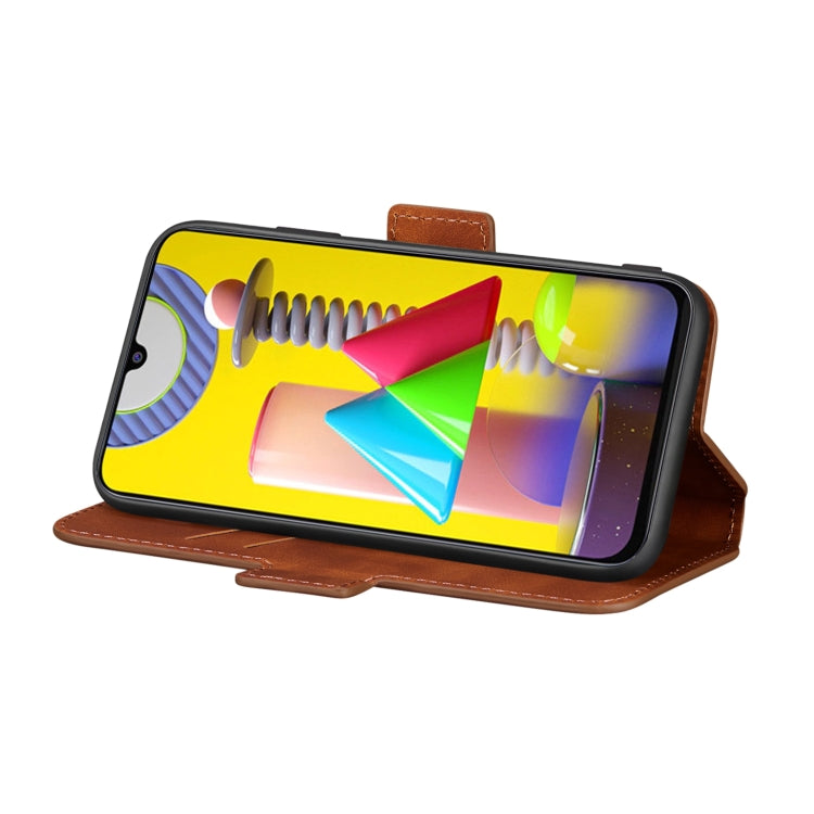 For Samsung Galaxy M31 Retro Frosted Oil Side Horizontal Flip Case with Holder & Card Slots