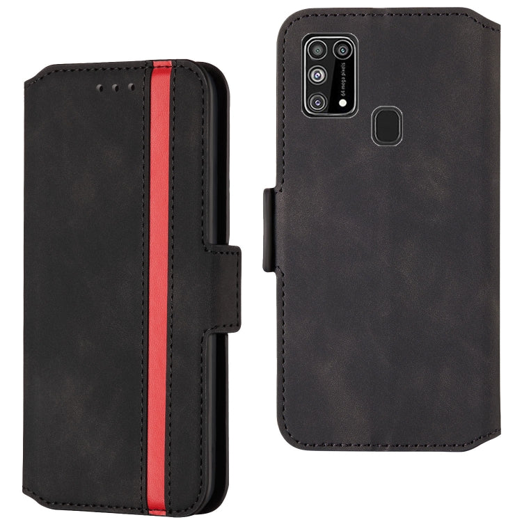 For Samsung Galaxy M31 Retro Frosted Oil Side Horizontal Flip Case with Holder & Card Slots