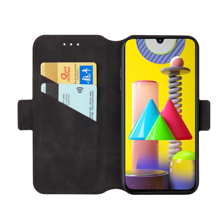 For Samsung Galaxy M31 Retro Frosted Oil Side Horizontal Flip Case with Holder & Card Slots