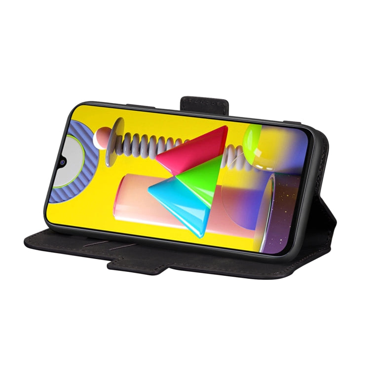 For Samsung Galaxy M31 Retro Frosted Oil Side Horizontal Flip Case with Holder & Card Slots
