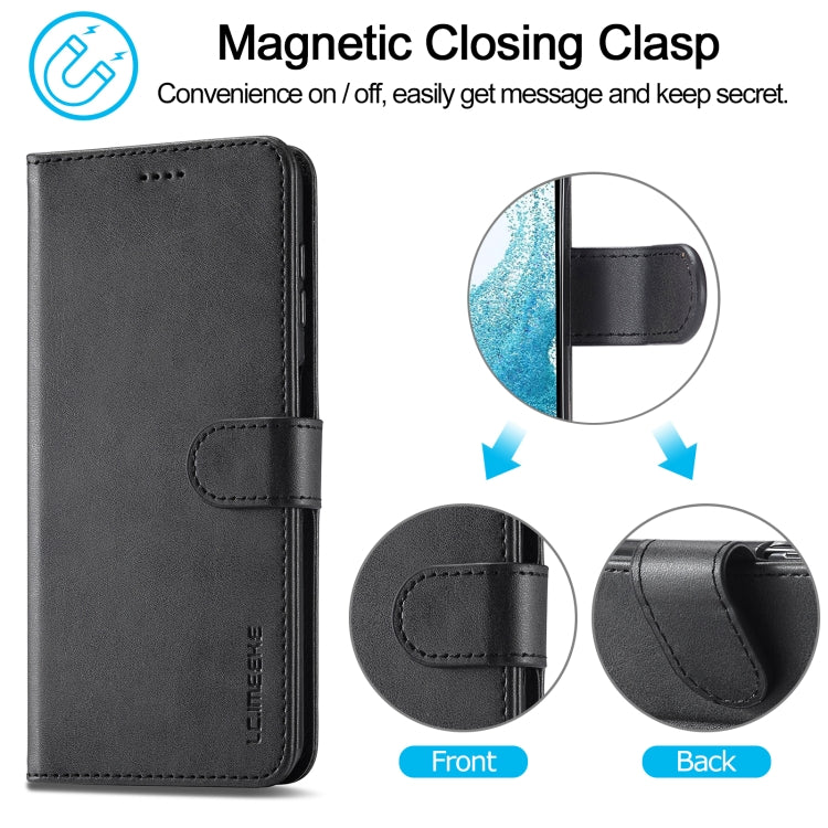 For Samsung Galaxy S23 FE 5G LC.IMEEKE Calf Texture Leather Phone Case