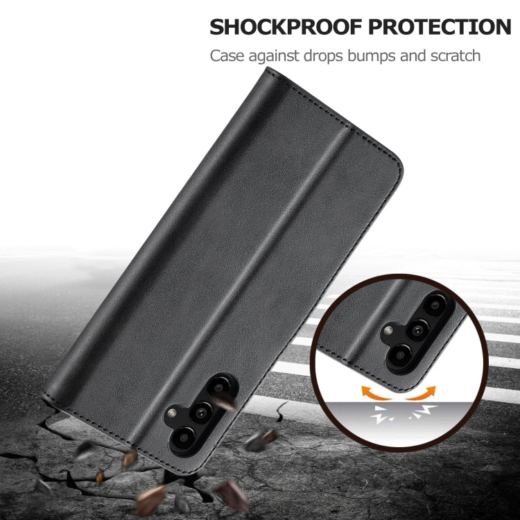 For Samsung Galaxy S23 FE 5G LC.IMEEKE Calf Texture Leather Phone Case