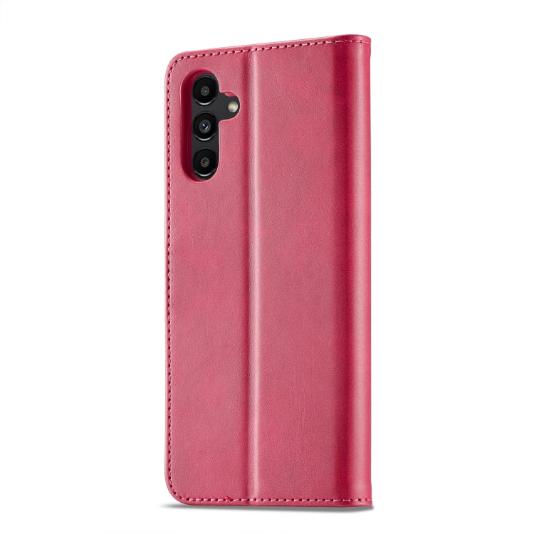 For Samsung Galaxy S23 FE 5G LC.IMEEKE Calf Texture Leather Phone Case