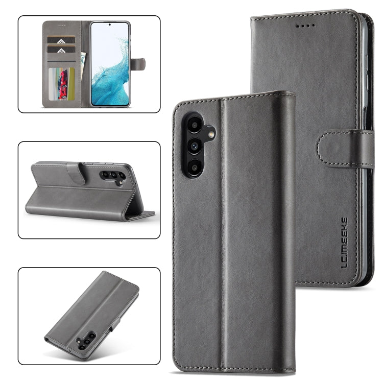 For Samsung Galaxy S23 FE 5G LC.IMEEKE Calf Texture Leather Phone Case
