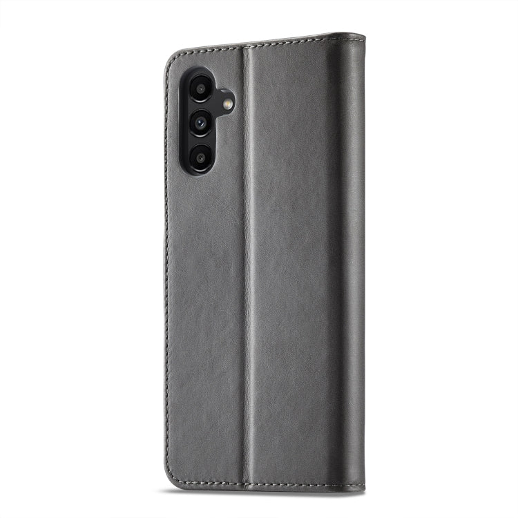 For Samsung Galaxy S23 FE 5G LC.IMEEKE Calf Texture Leather Phone Case