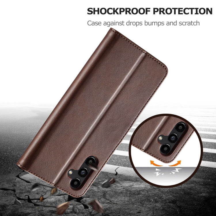 For Samsung Galaxy S23 FE 5G LC.IMEEKE Calf Texture Leather Phone Case