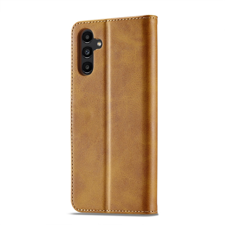 For Samsung Galaxy S23 FE 5G LC.IMEEKE Calf Texture Leather Phone Case
