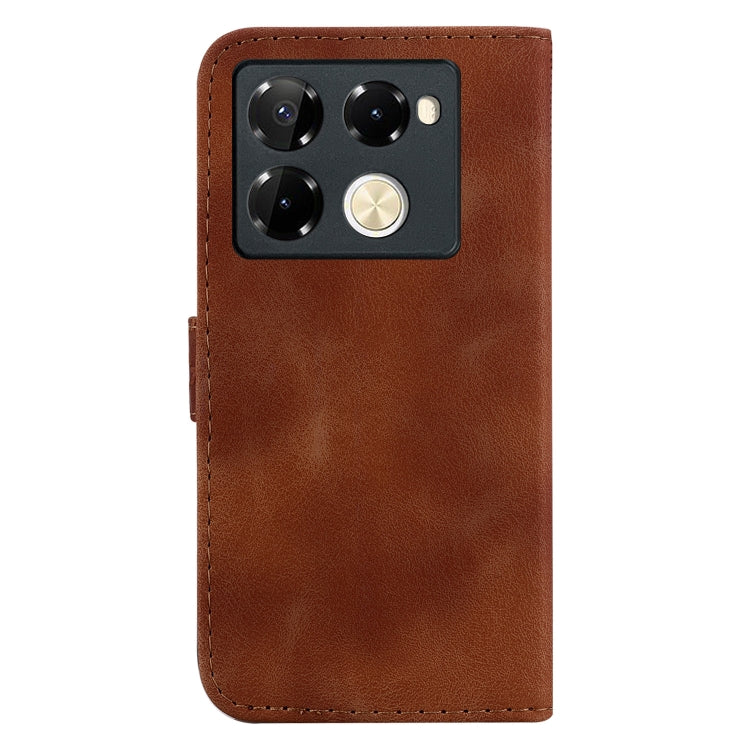 For Infinix Note 40 Pro 4G / 5G Seven-shaped Embossed Leather Phone Case