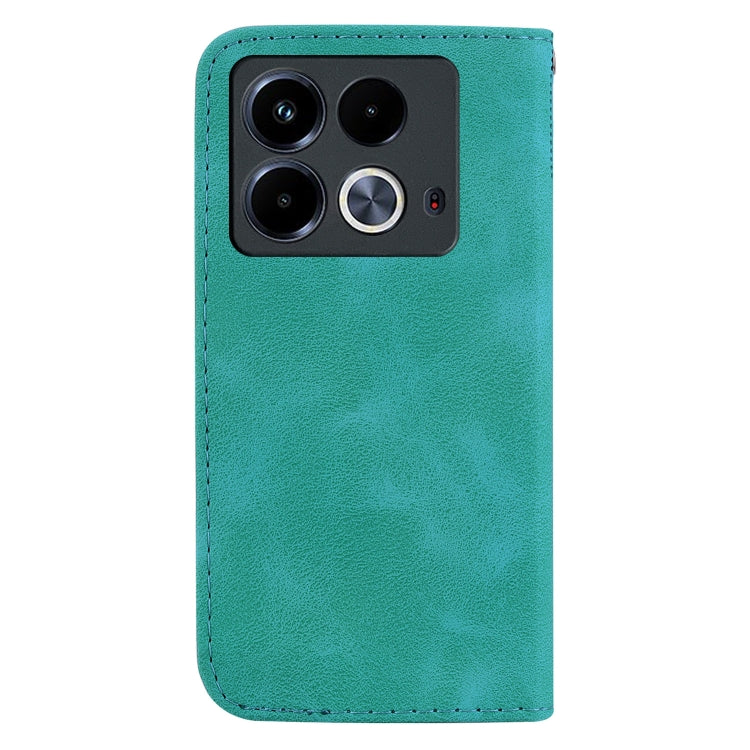 For Infinix Note 40 4G Seven-shaped Embossed Leather Phone Case