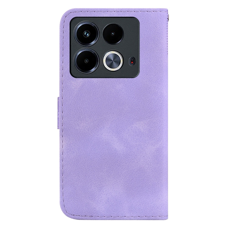 For Infinix Note 40 4G Seven-shaped Embossed Leather Phone Case