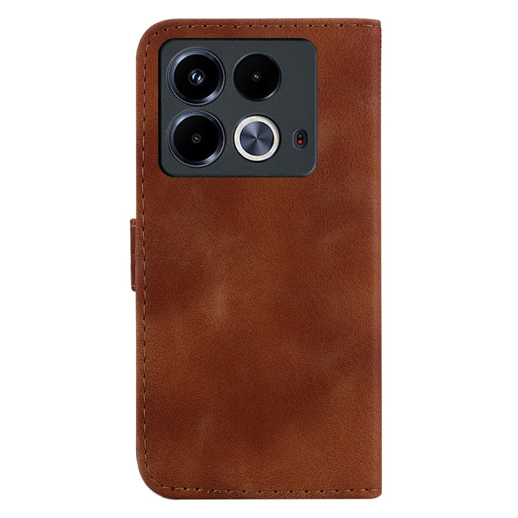 For Infinix Note 40 4G Seven-shaped Embossed Leather Phone Case