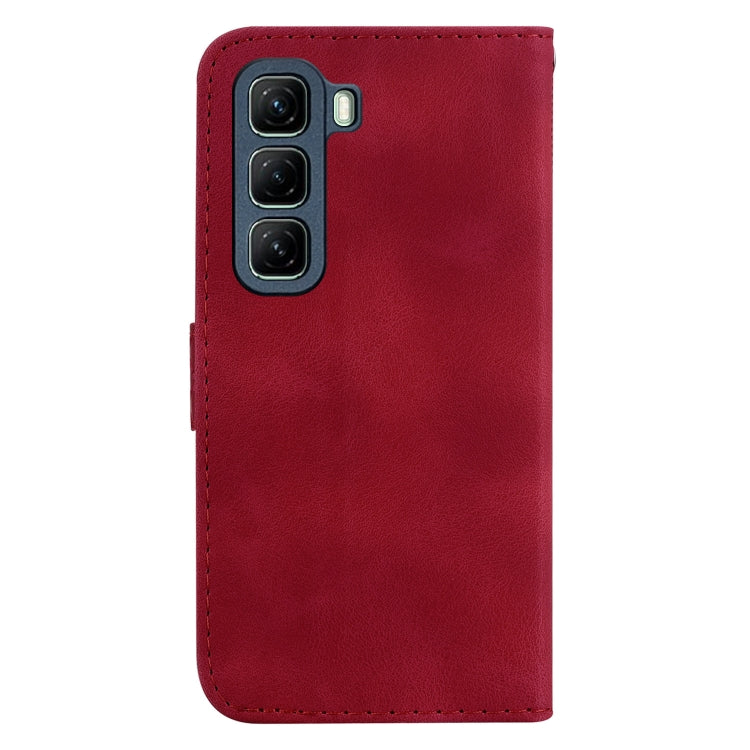 For Infinix Hot 50 4G Seven-shaped Embossed Leather Phone Case