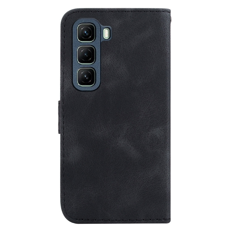 For Infinix Hot 50 4G Seven-shaped Embossed Leather Phone Case