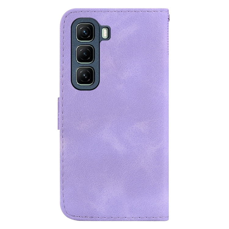 For Infinix Hot 50 5G Seven-shaped Embossed Leather Phone Case