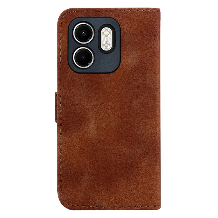 For Infinix Hot 50i / Smart 9 Seven-shaped Embossed Leather Phone Case
