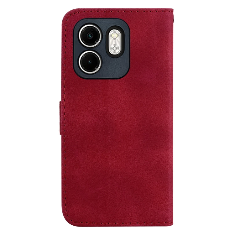 For Infinix Hot 50i / Smart 9 Seven-shaped Embossed Leather Phone Case