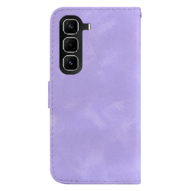 For Infinix Hot 50 Pro 4G Seven-shaped Embossed Leather Phone Case