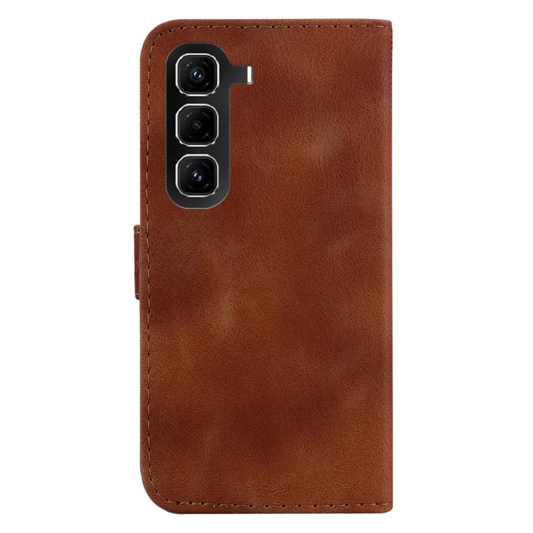 For Infinix Hot 50 Pro 4G Seven-shaped Embossed Leather Phone Case