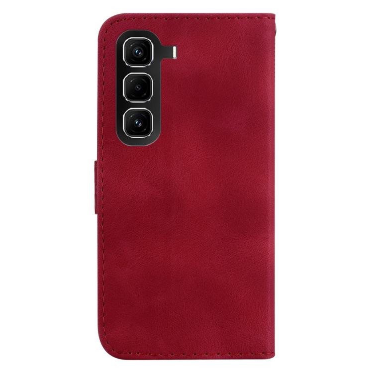 For Infinix Hot 50 Pro 4G Seven-shaped Embossed Leather Phone Case