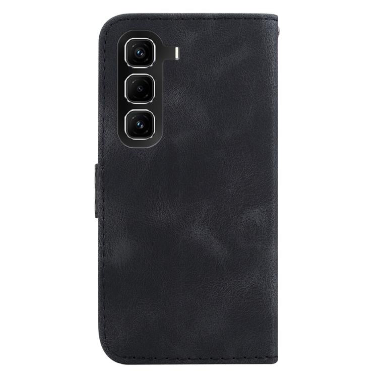 For Infinix Hot 50 Pro 4G Seven-shaped Embossed Leather Phone Case