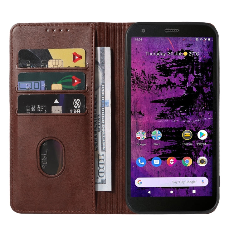 For CAT S62 Pro Magnetic Closure Leather Phone Case