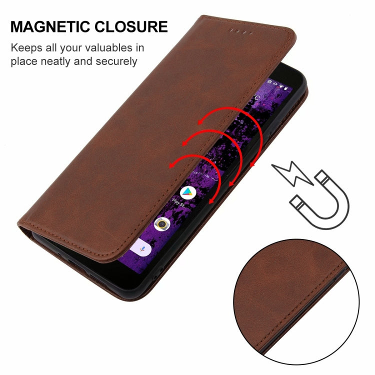 For CAT S62 Pro Magnetic Closure Leather Phone Case