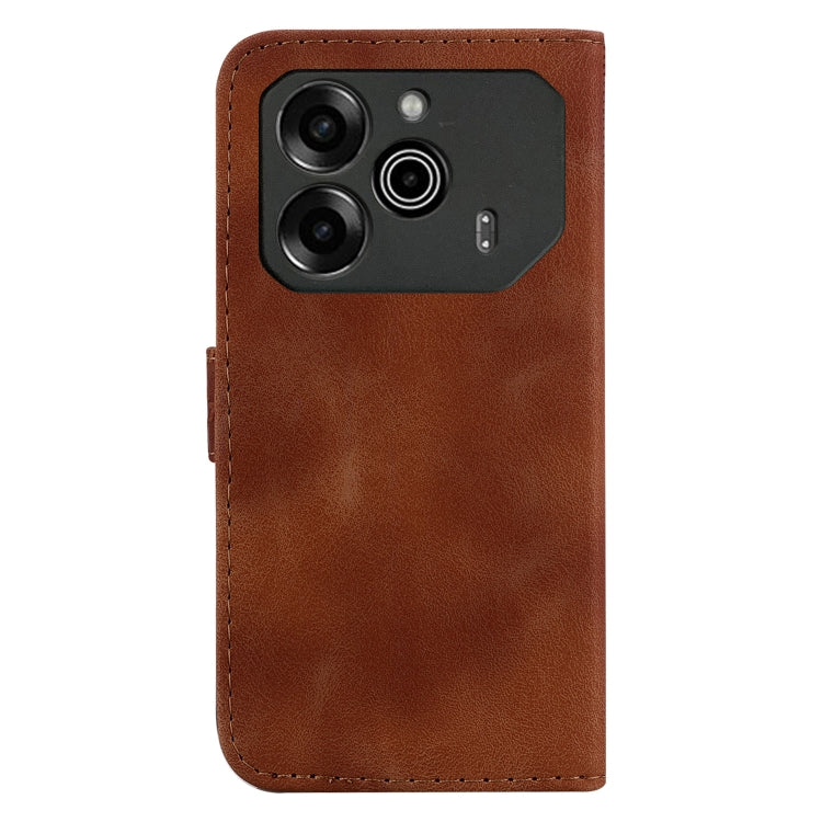 For Tecno Pova 6 5G / 6 Pro 5G Seven-shaped Embossed Leather Phone Case