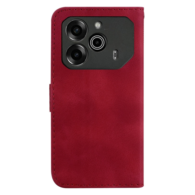 For Tecno Pova 6 5G / 6 Pro 5G Seven-shaped Embossed Leather Phone Case