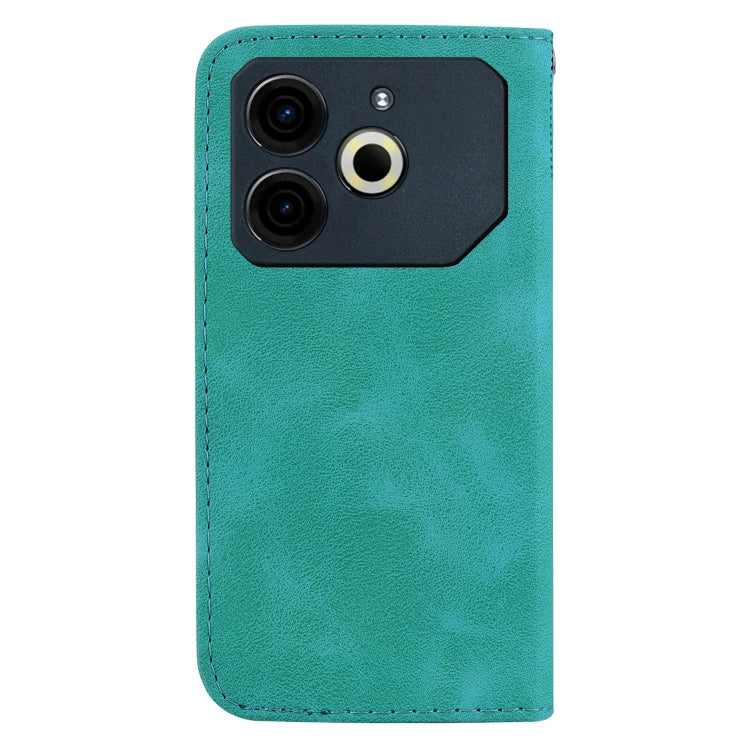 For Tecno Pova 6 Neo Seven-shaped Embossed Leather Phone Case