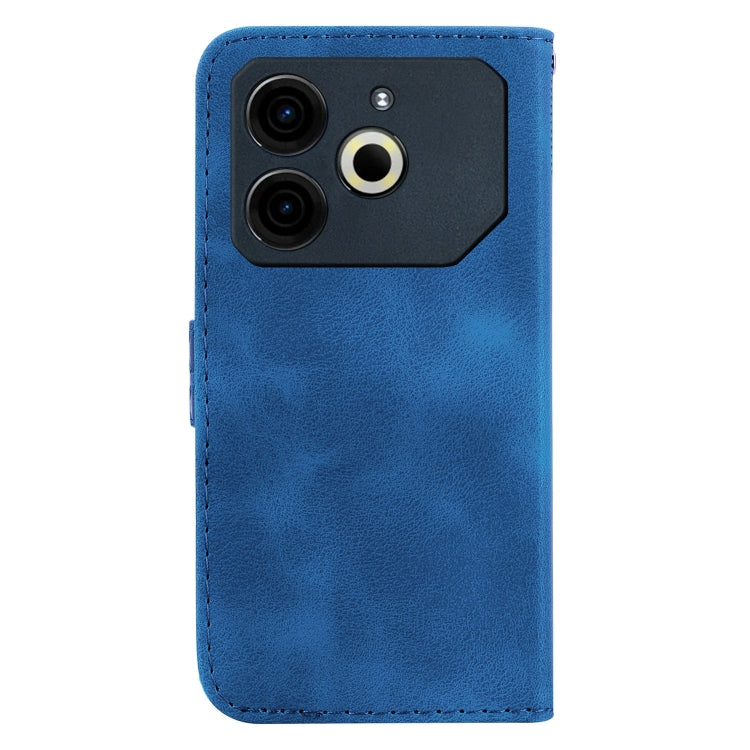 For Tecno Pova 6 Neo Seven-shaped Embossed Leather Phone Case